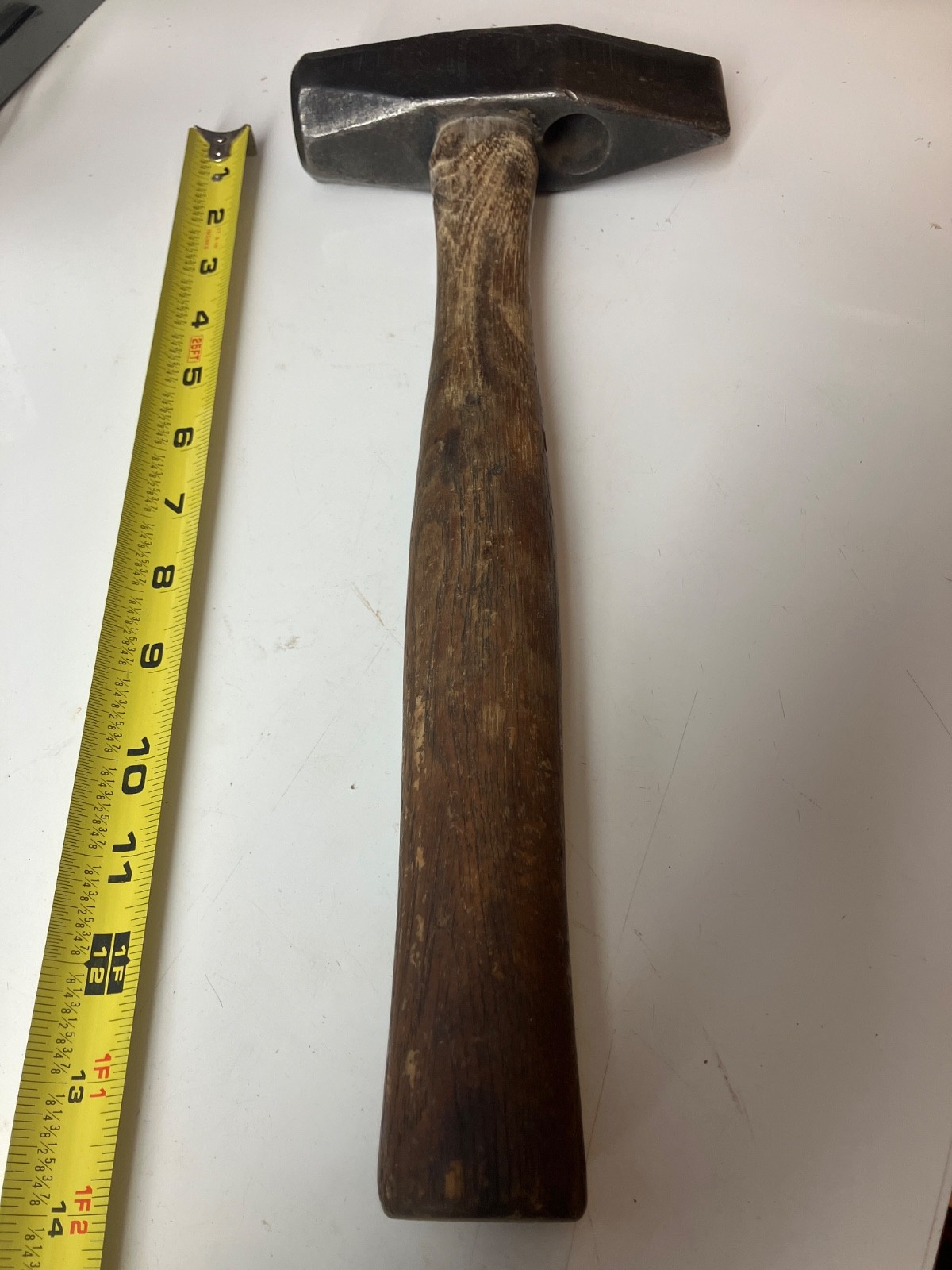 Vintage BELL SYSTEM 3 Lbs Cross Peen Hammer With Foot Peg Wrench Hole USA