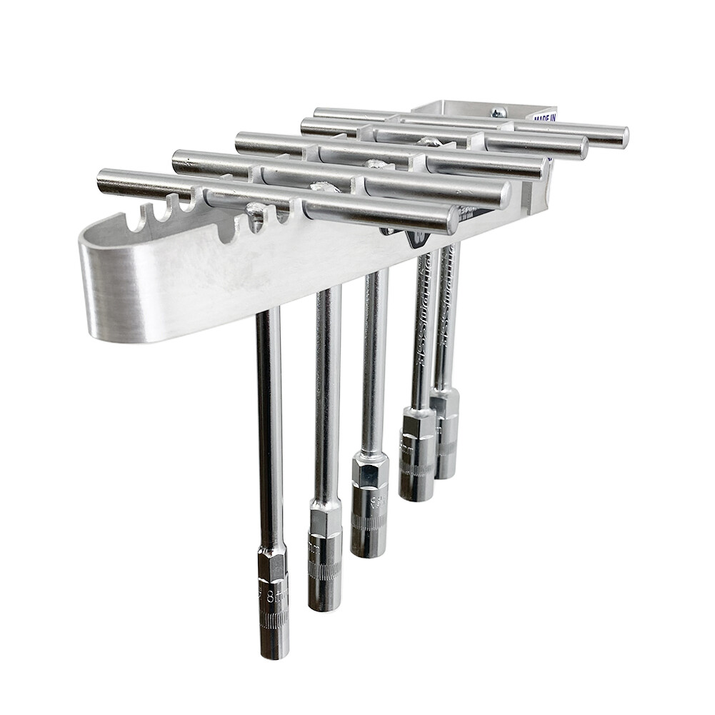 Pit Posse T Handle Tool Rack Holder Aluminum-Made in USA