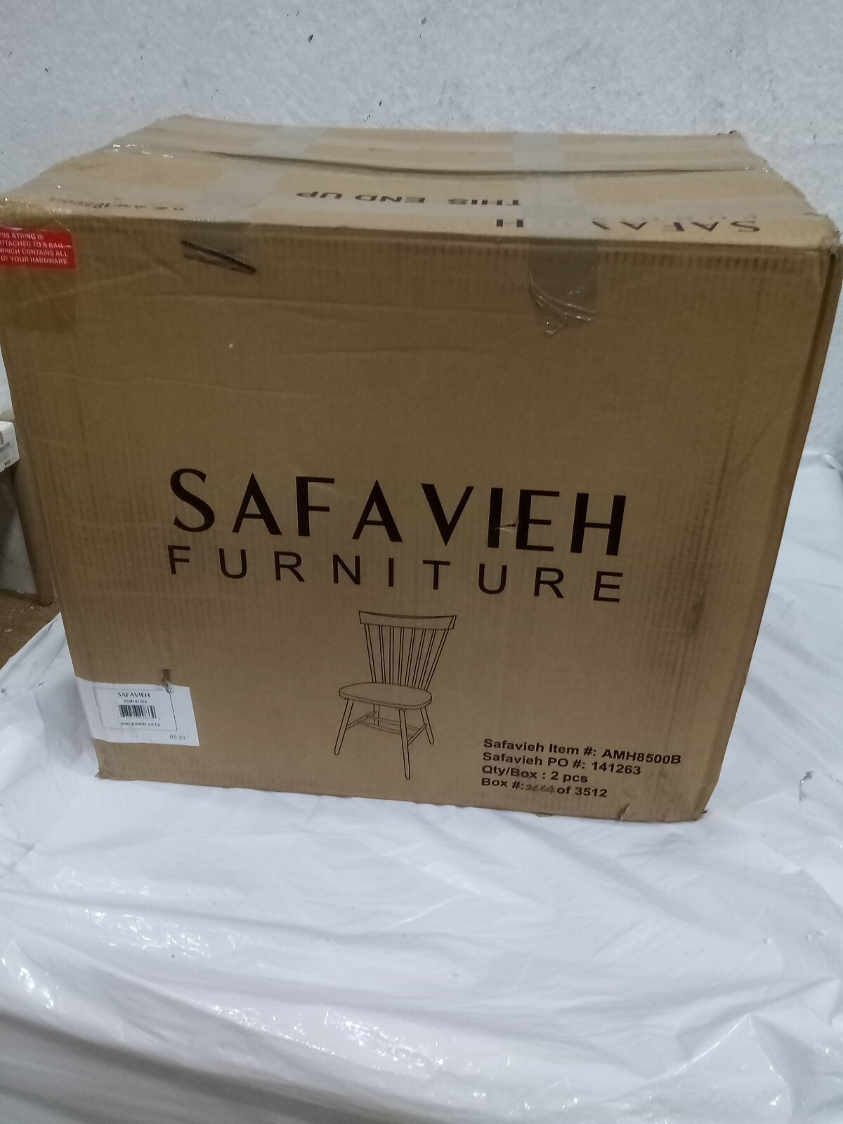 Safavieh PARKER SPINDEL SIDE CHAIR, Reduced Price 2172724591 AMH8500B