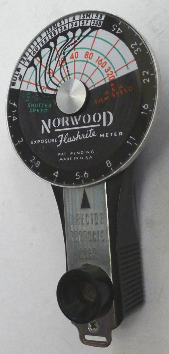 Norwood Flashbrite & Speedrite Exposure Light Meters +1 with Leather Case