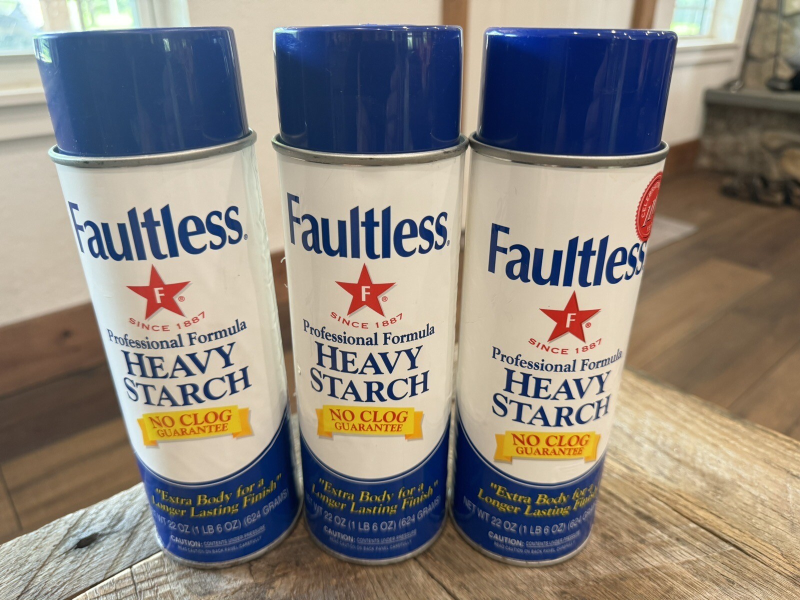 VTG Faultless Spray Heavy Starch Lot 3 Professional Formula Blemished Can