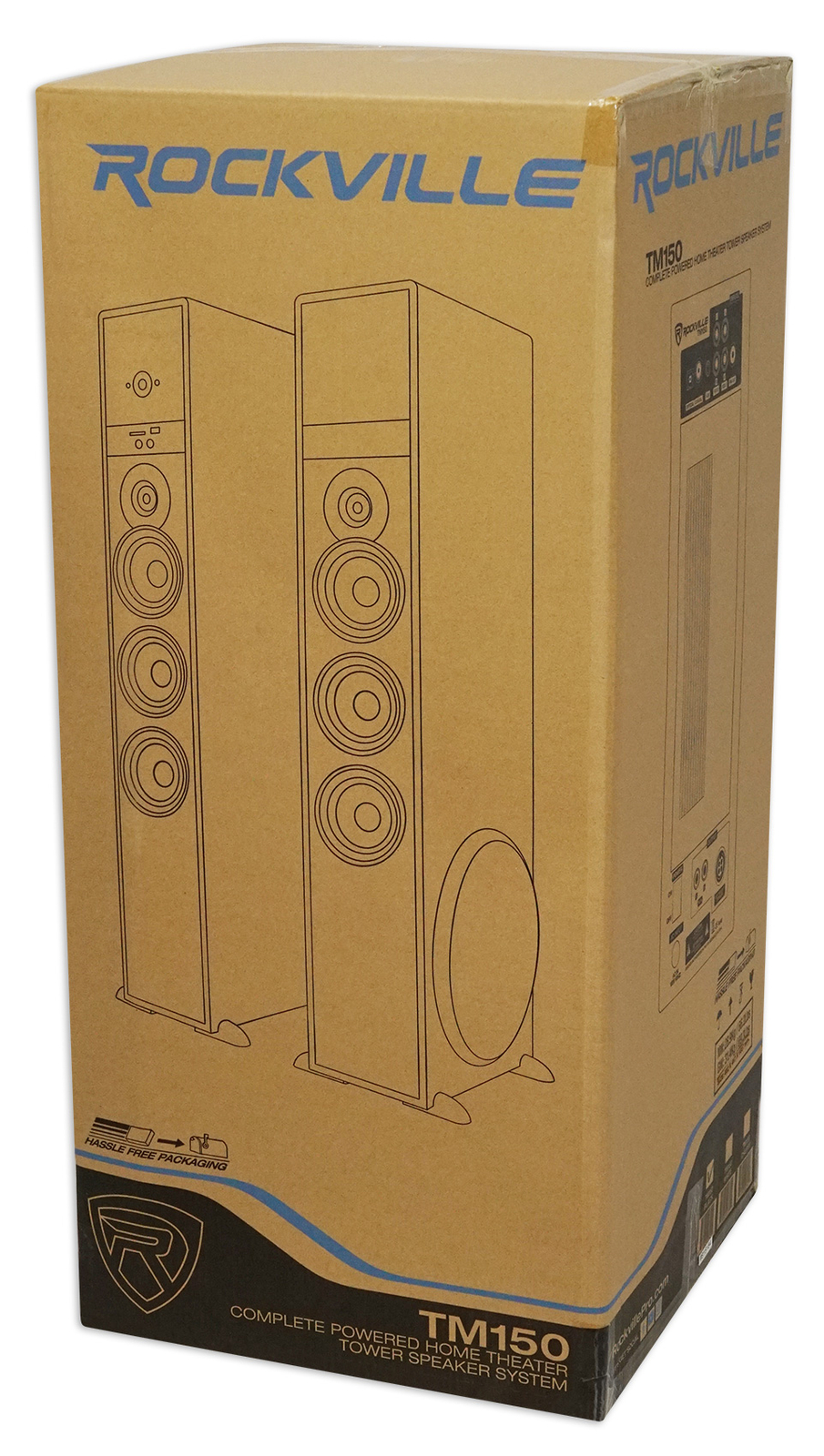 Rockville Bluetooth Home Theater/Karaoke Machine System w/Wireless Mics+Subs