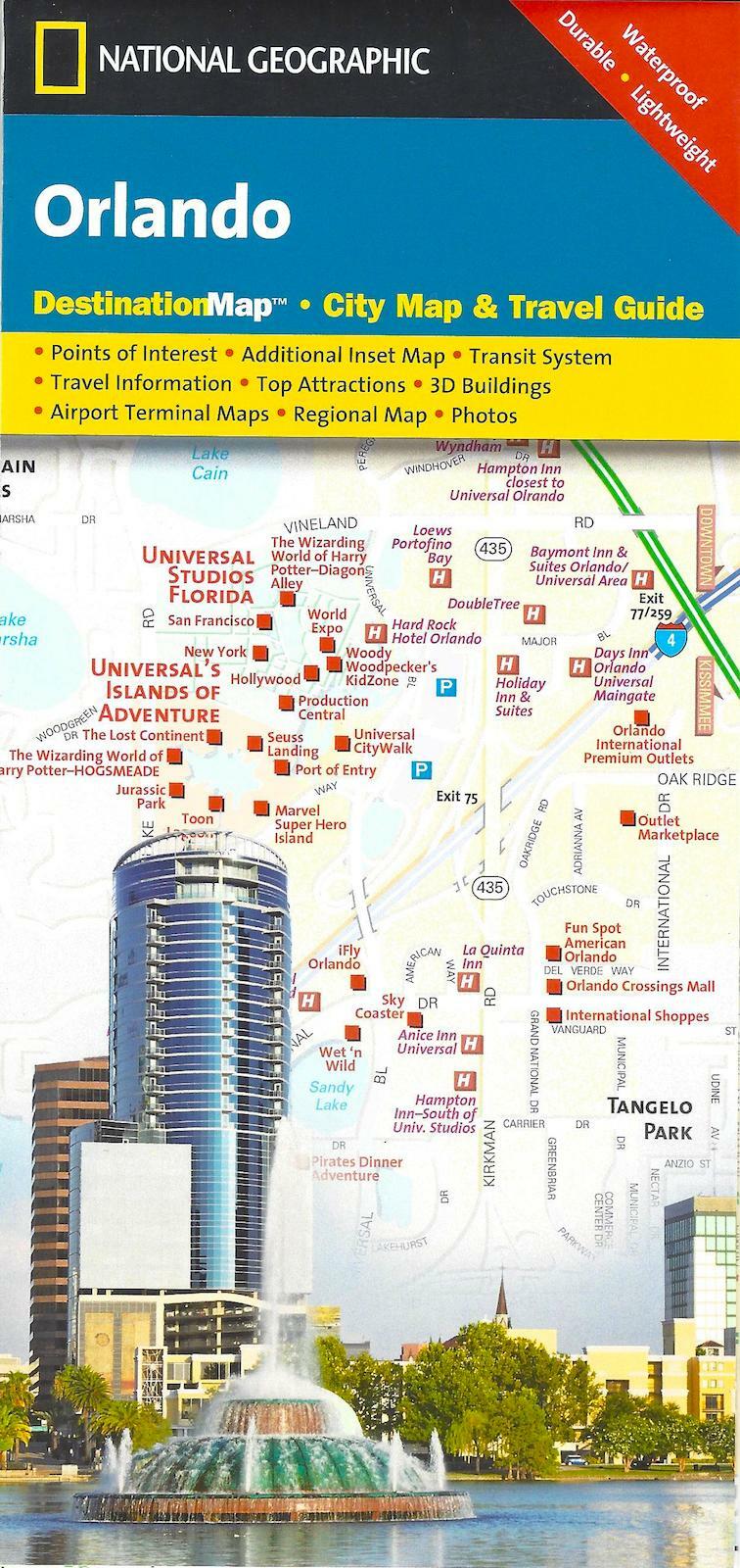 Map of Orlando, Florida, by National Geographic Destination Maps