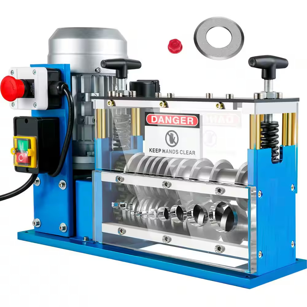 Electric Wire Stripping Machine 370-Watt 0.06-1.5 In. Automatic Cable Stripper 7