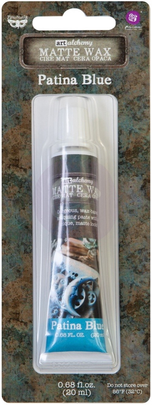 Finnabair Art Alchemy Matte Wax .68 Fluid Ounce-Patina Blue