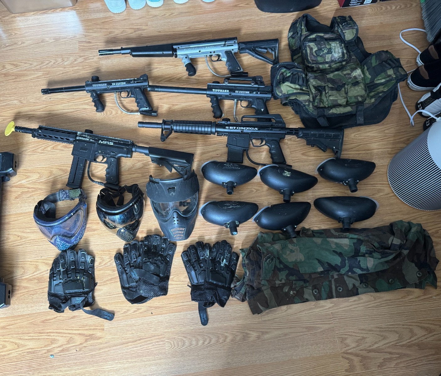 Paintball Marker and Equipment Used Lot