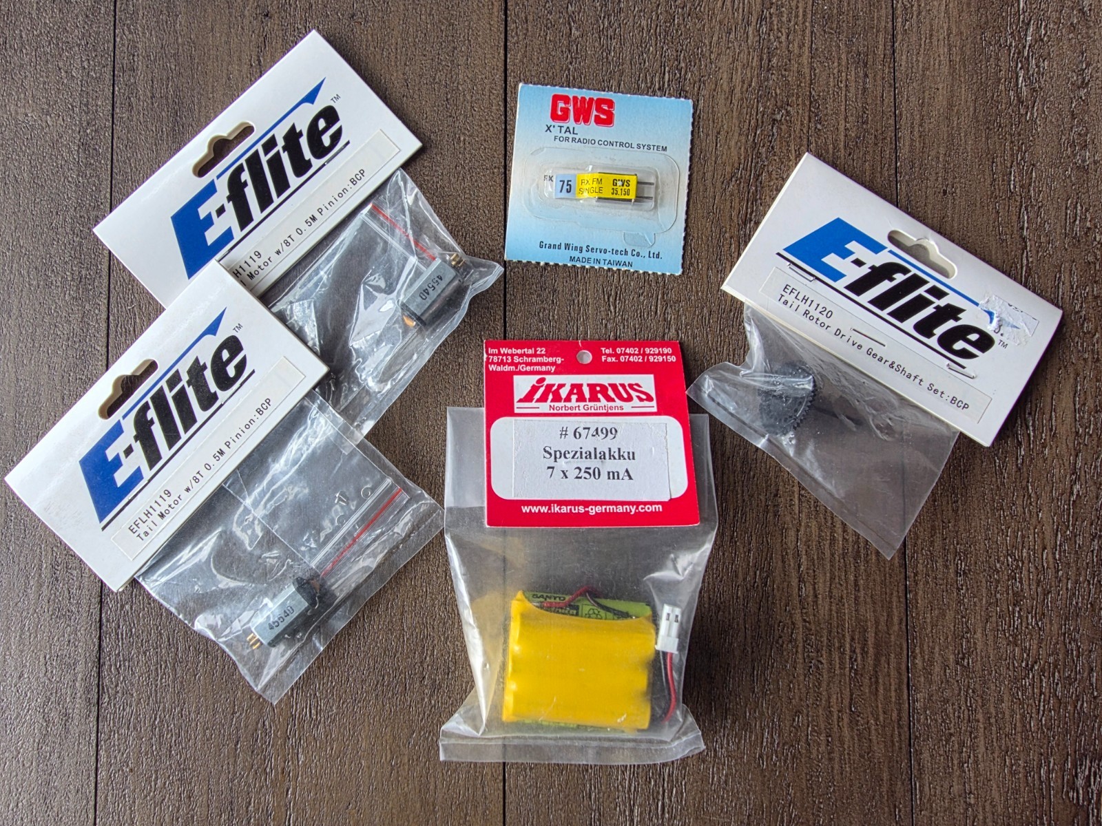 e-flite radio control airplane spares