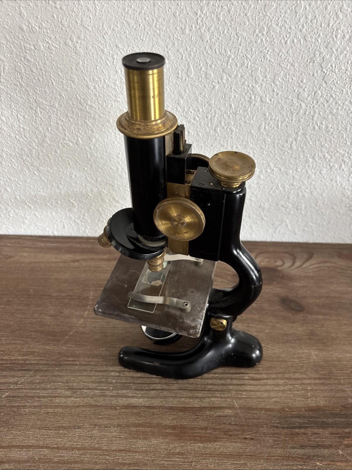 Antique Bausch Lomb Optical Co Compound Microscope Brass