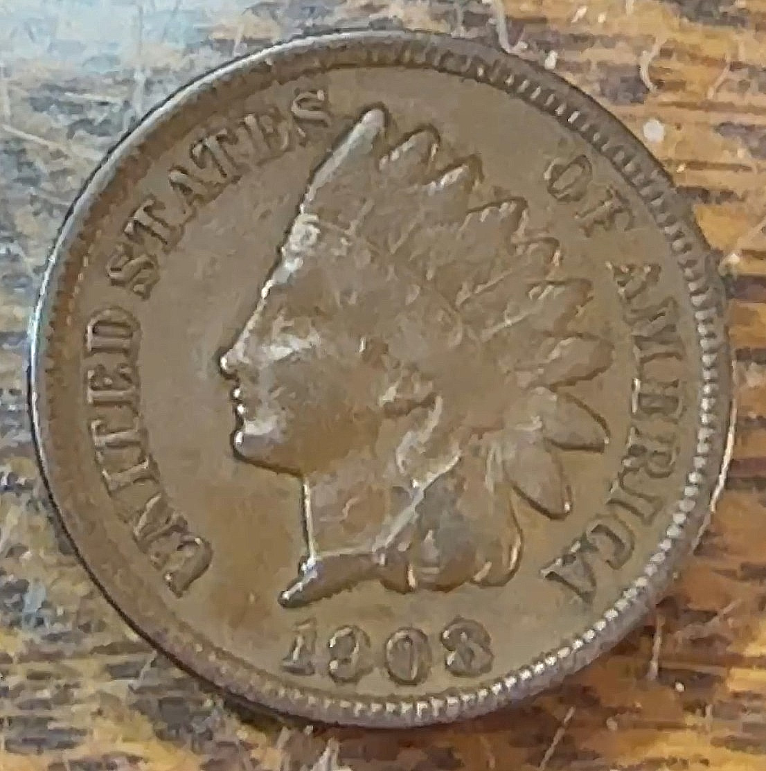 1908-S Indian Cent Nice Original VF/XF CHRC