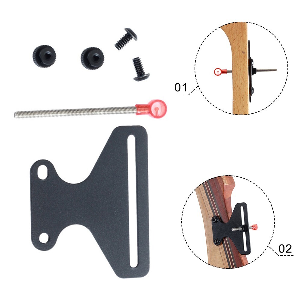 Recurve Bow Sight T Shape 1-Pin Simple Archery Longbow Takedown Practice Target