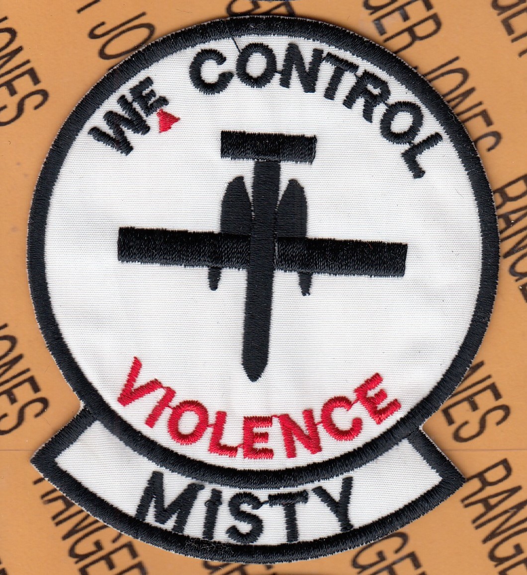 USAF Air Force MISTY We Control Violence A-10 ~3.75" patch c/e