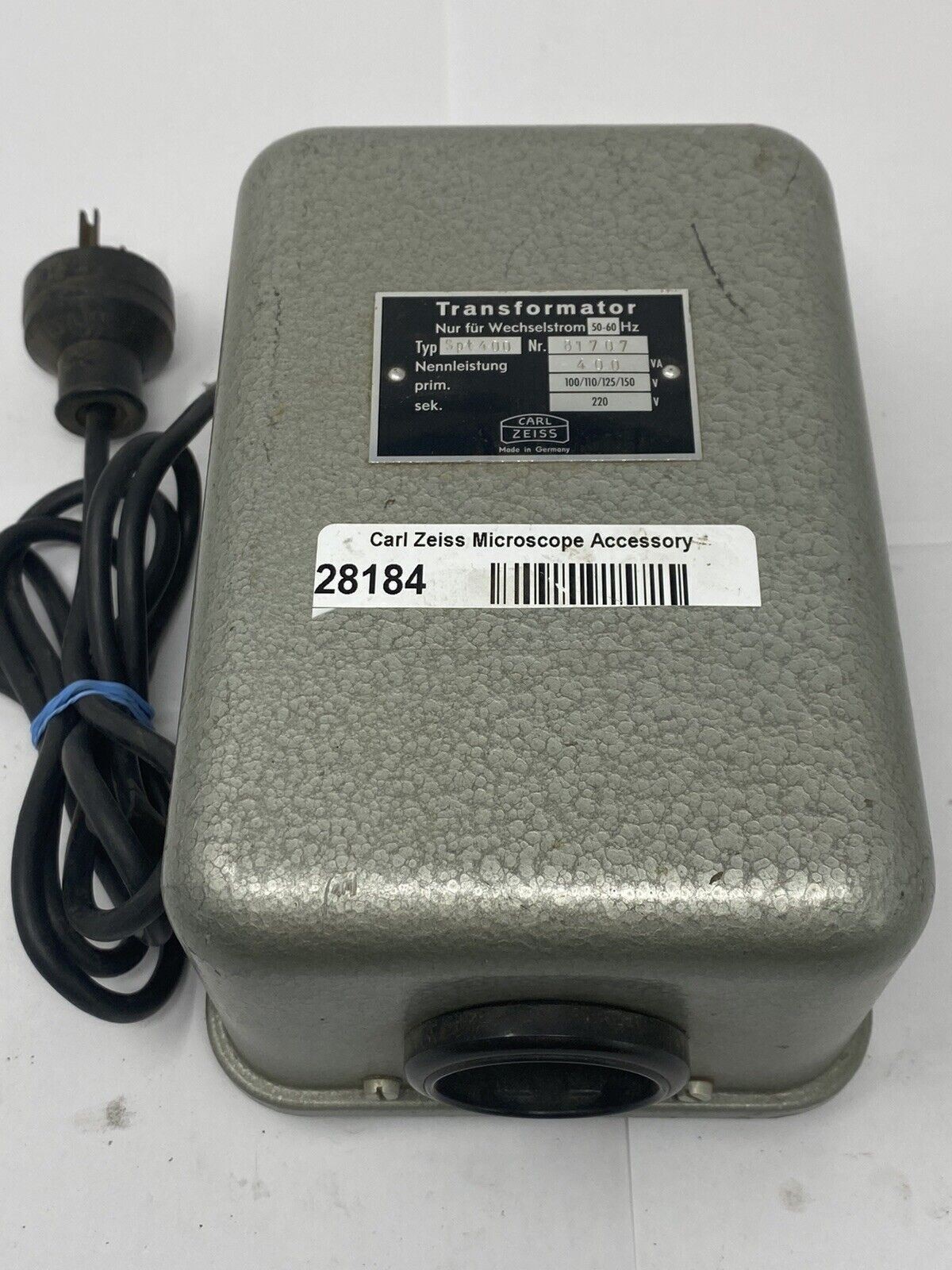 Carl Zeiss Spt400 Vintage Microscope Transformer Light Lamp Power Supply