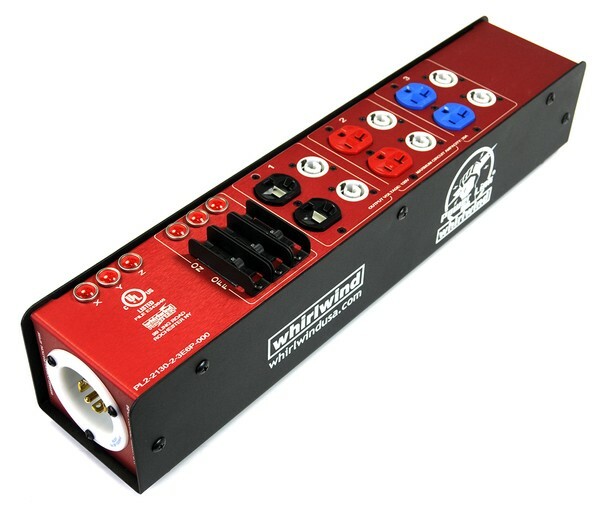 Whirlwind PL2-213023E6P-00 PowerCon Duplex Circuit Breaker AC Stringer Box