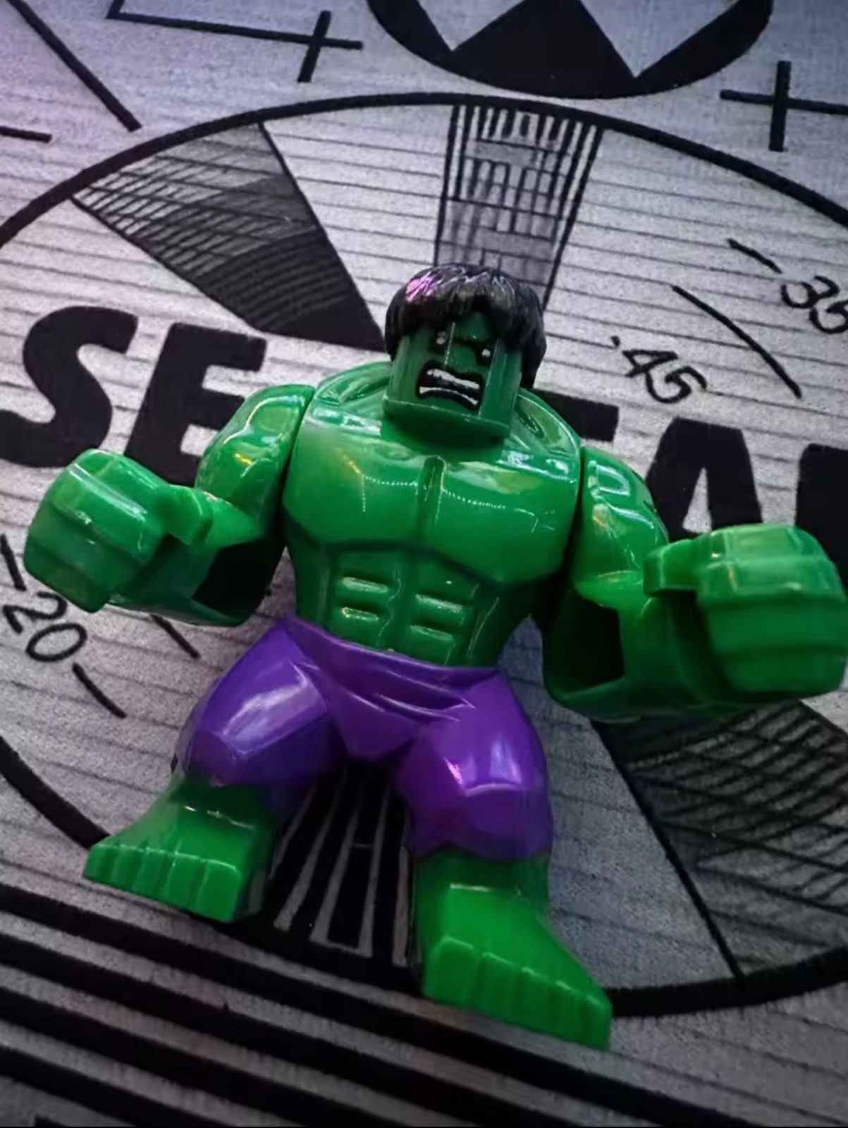 LEGO Marvel Hulk Comic Big Fig Custom MInifgure New