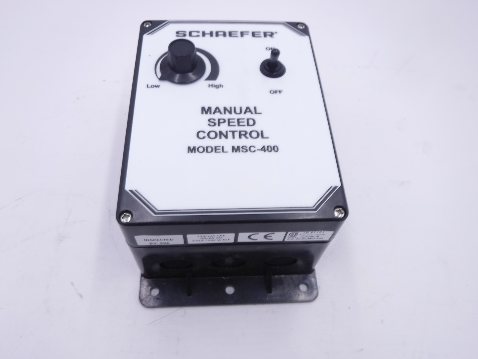 Schaefer Manual Variable Speed Control-MSC-400