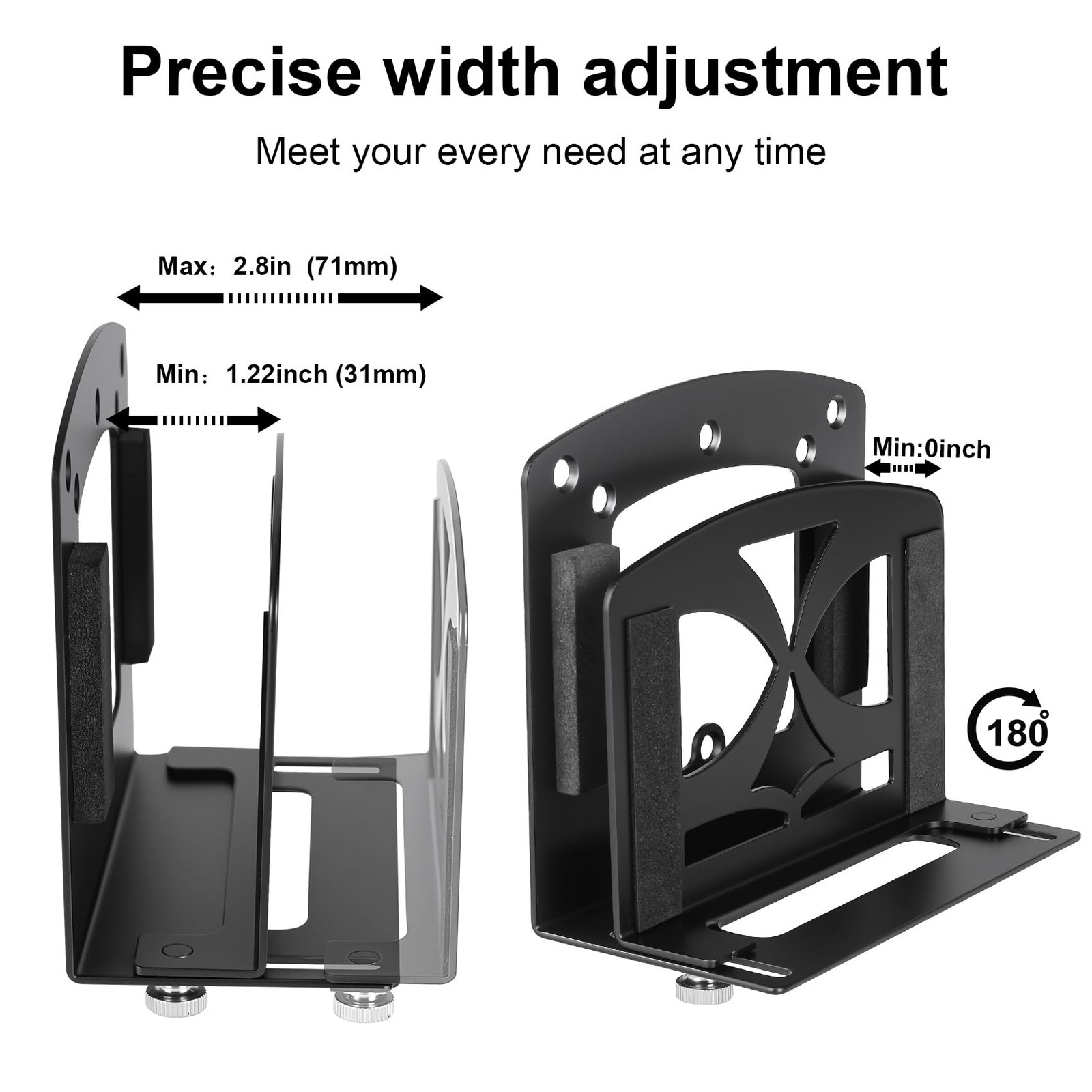 Adjustable Small Device Cable Box Wall Mount for Streaming Media Modems PC