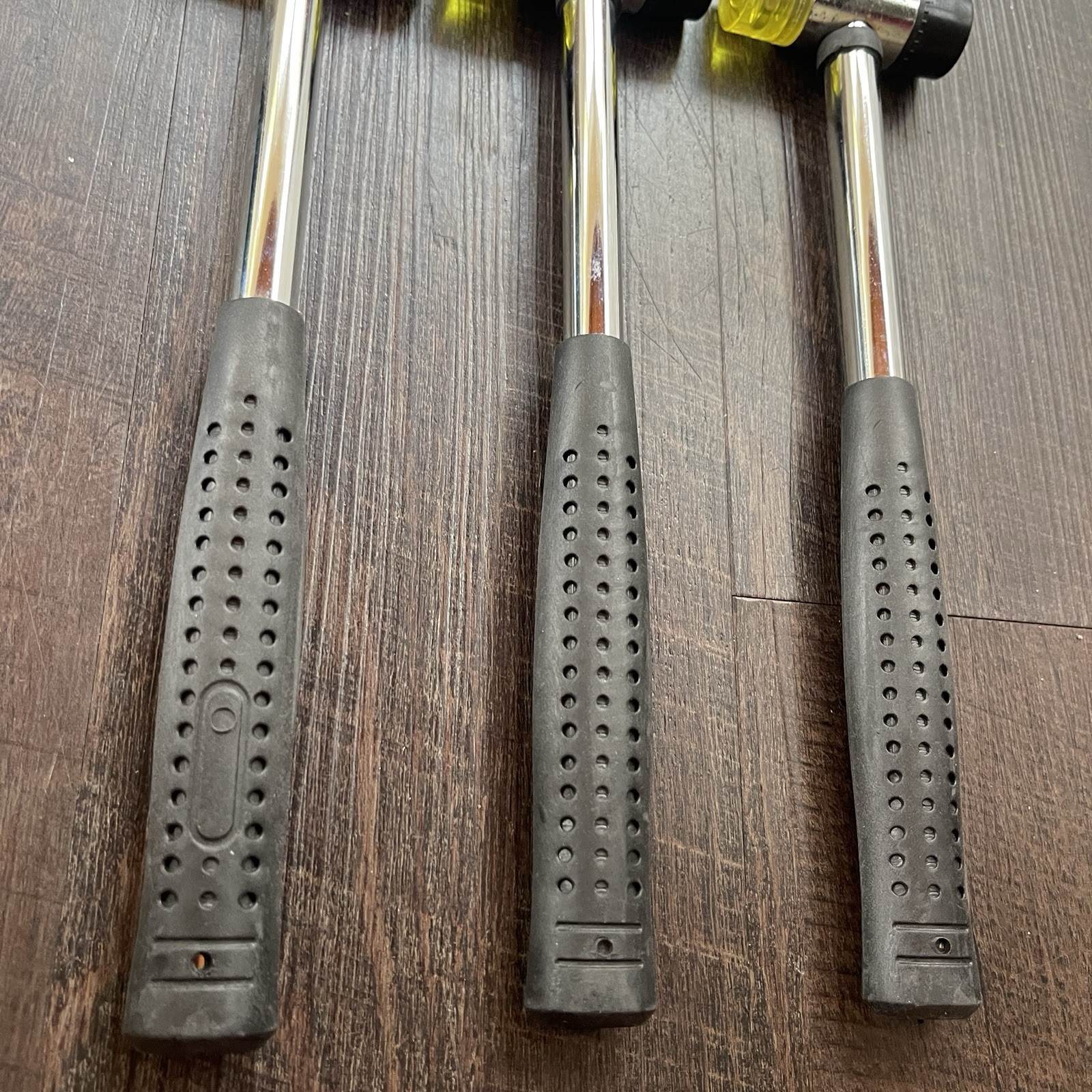 25mm Dual Head Soft Rubber Mallet Hammer Multi-use Rubber Hammer 3-pcs