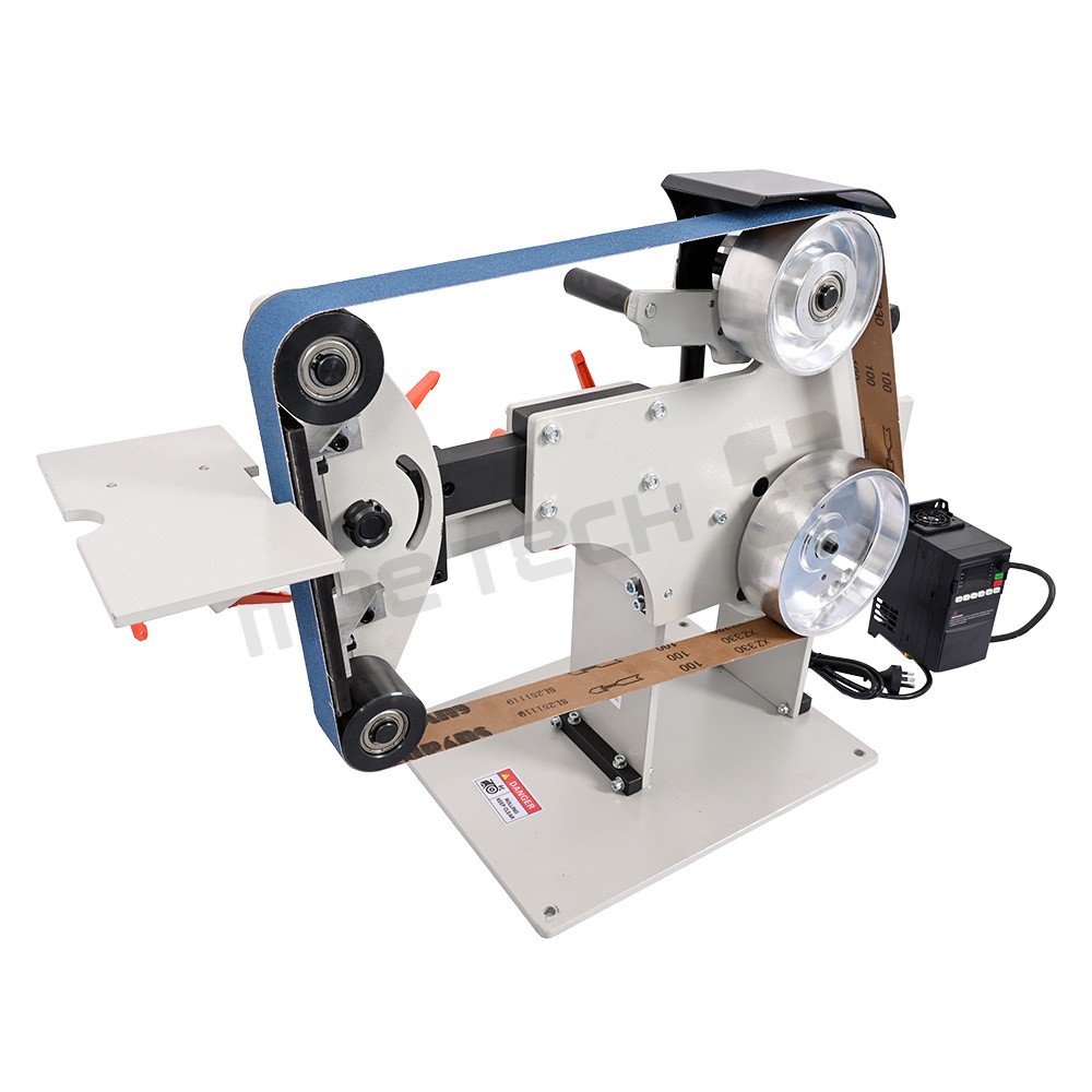 72" x 2" Belt Grinder VFD 3 Grinding Moulds Sanding Belts Polishing Rust Removal