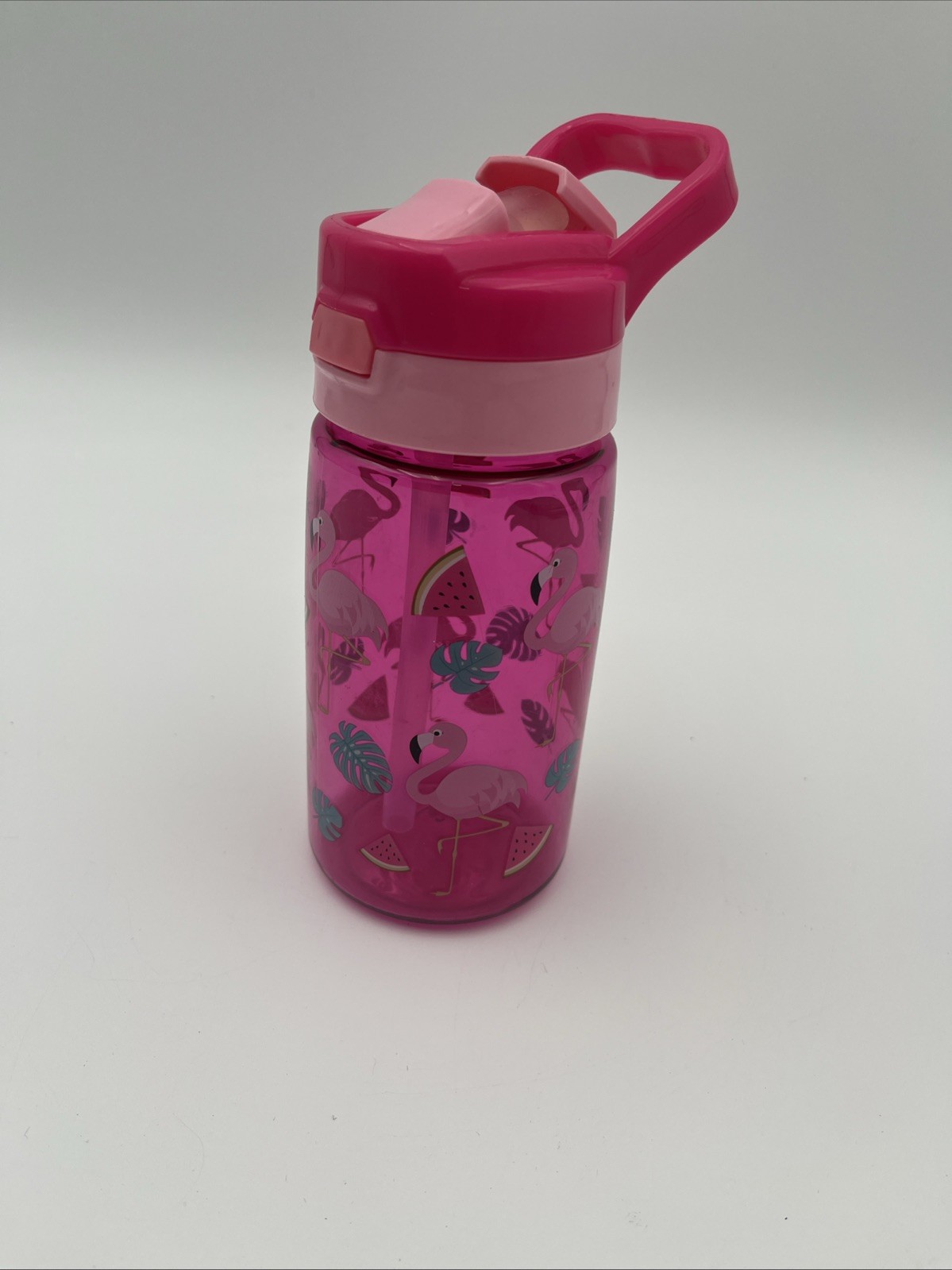 Pink Girls Flamingo Water Bottle