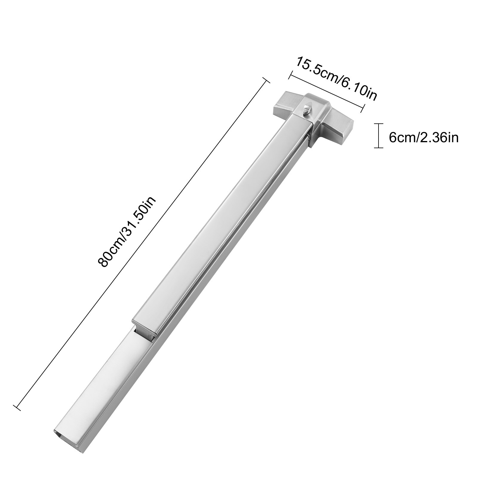 Door Push Bar Panic Exit Device Heavy Duty Hardware Latch Emergency Commercial