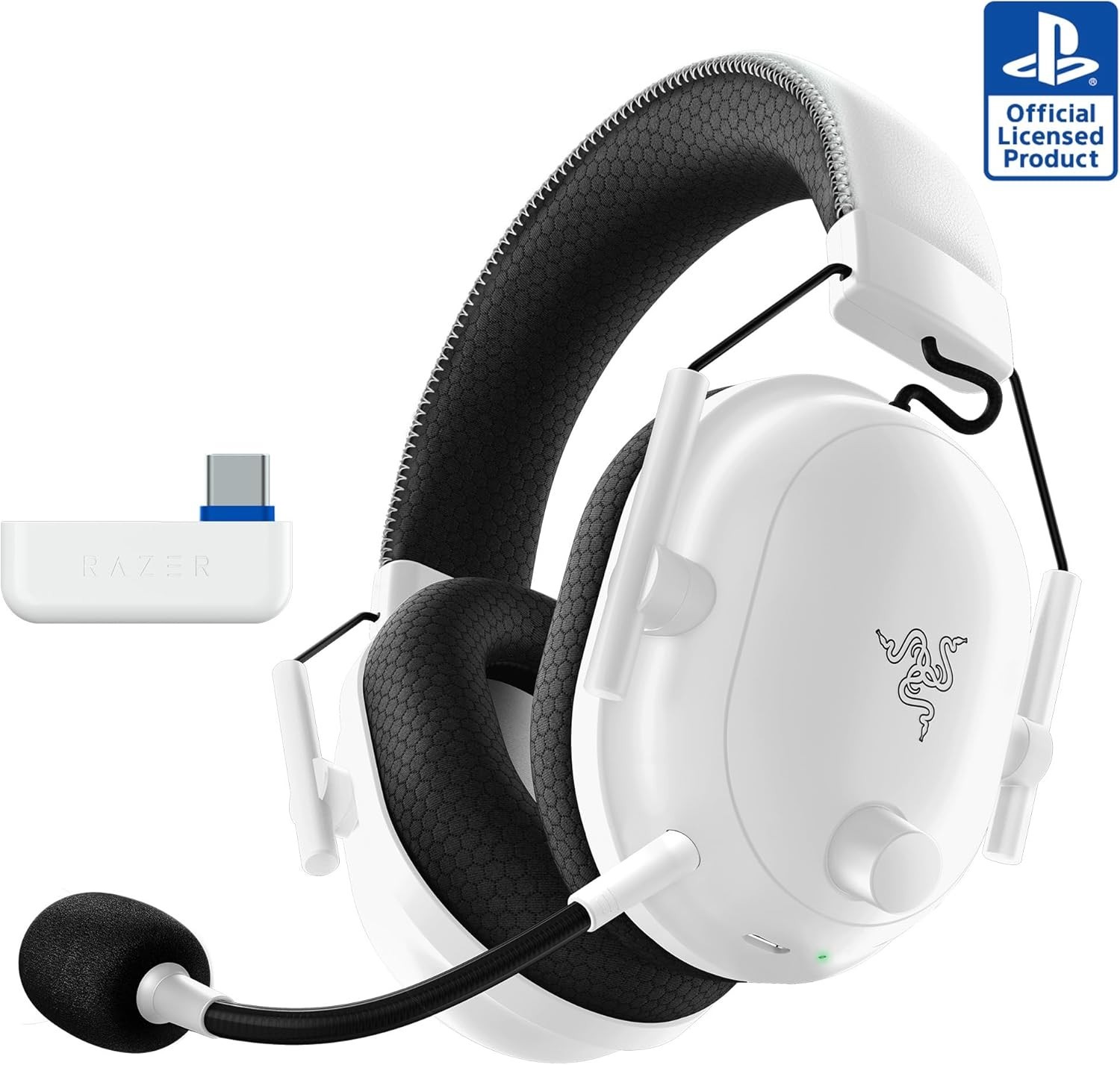 Razer - BlackShark V2 Pro Wireless Gaming Headset for PS5 - White