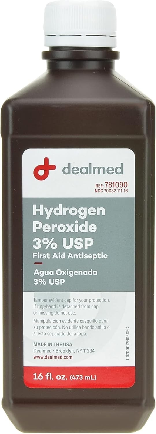 Hydrogen Peroxide 3% USP – 16 fl. oz. Made Hydrogen Peroxide Cleaner, Hydrog...
