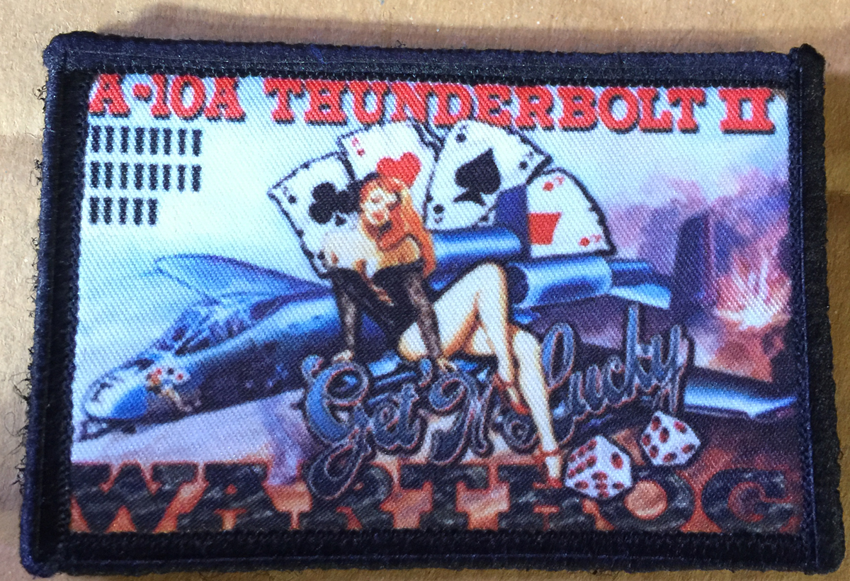 A10 Warthog Nose Art Morale Patch Warthog Fighter bomber