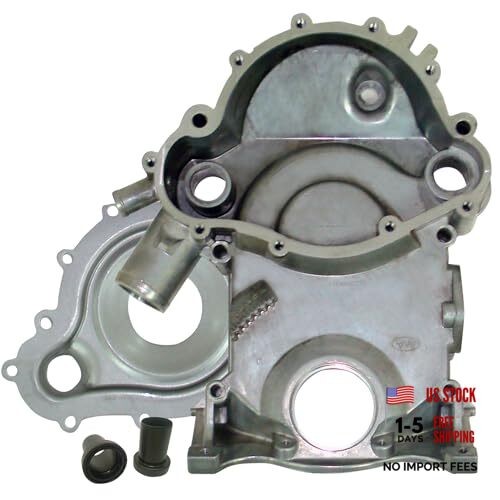 V8 Timing Cover Kit with Backing Plate & Water Tube Inserts | Fits 1969-1979