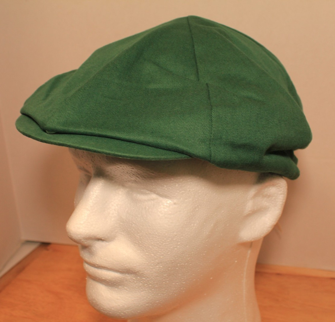 GOLF Knicker Newsboy Cap Green Stretch Fit NEW WITH TAGS!