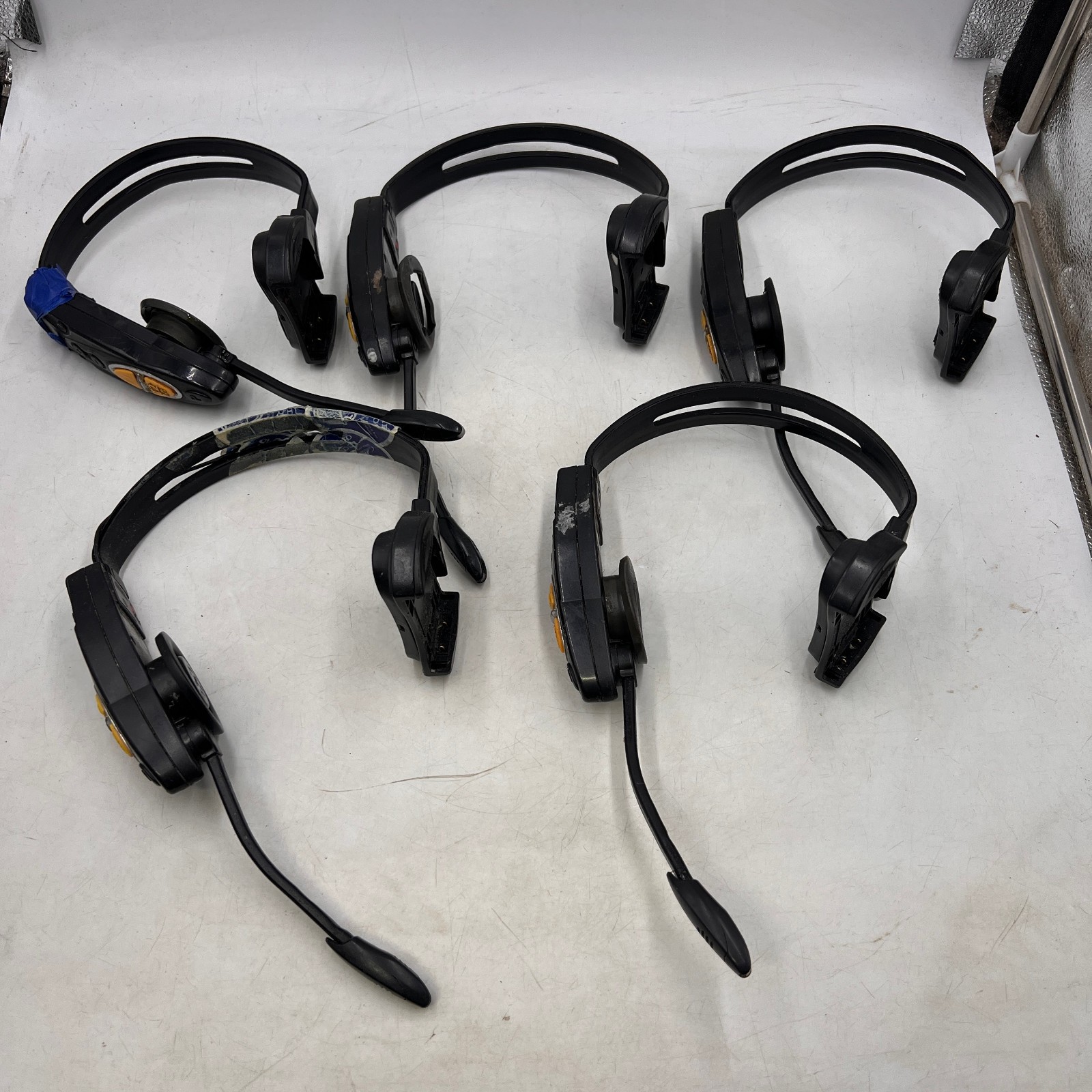 *FOR PARTS OR REPAIR* LOT OF 5 Panasonic WX-H3050 Drive - Thru Headset Attune