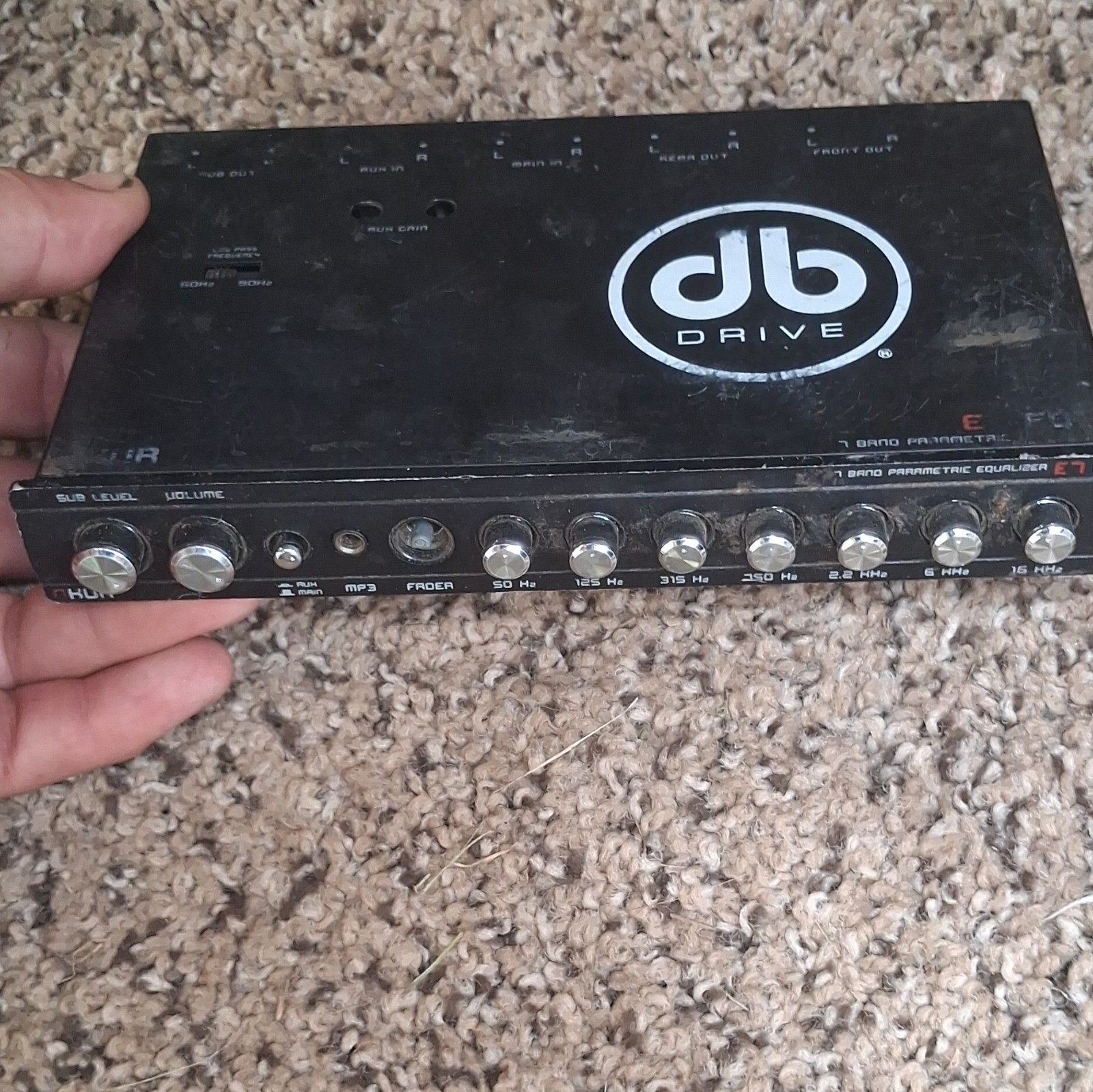 DB Drive E7 7-Band Parametric Car Audio Equalizer Signal Processor