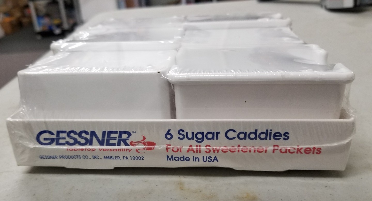 Gessner 6 pack, sugar caddies for Restaurants or bars. (6A)