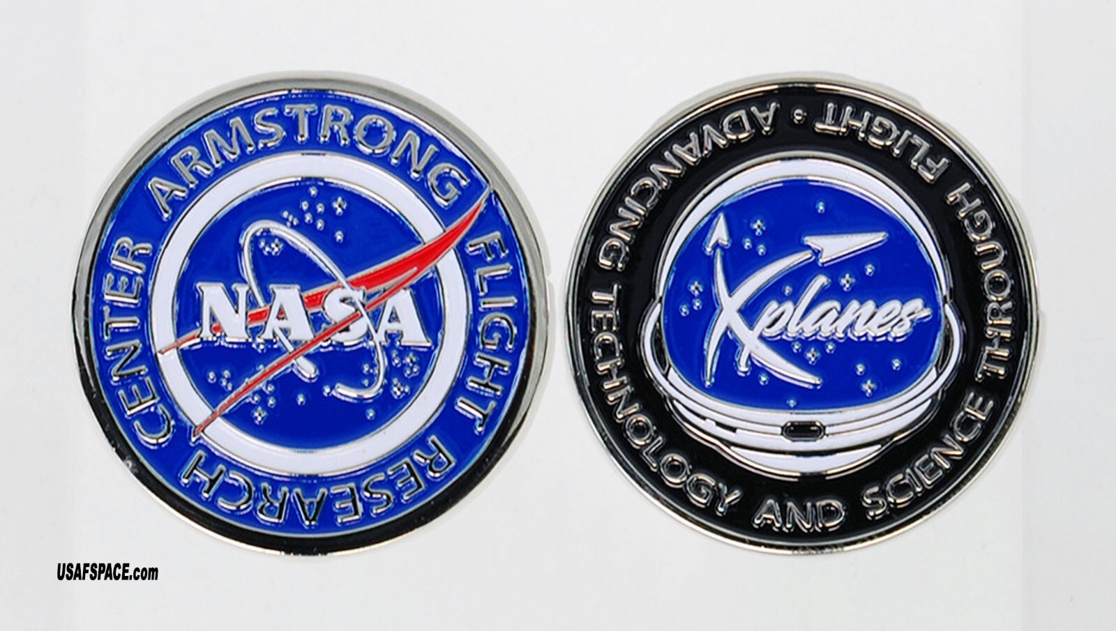 NASA-ARMSTRONG FLIGHT RESEARCH - X planes -ORIGINAL Challenge COIN-MEDALLION