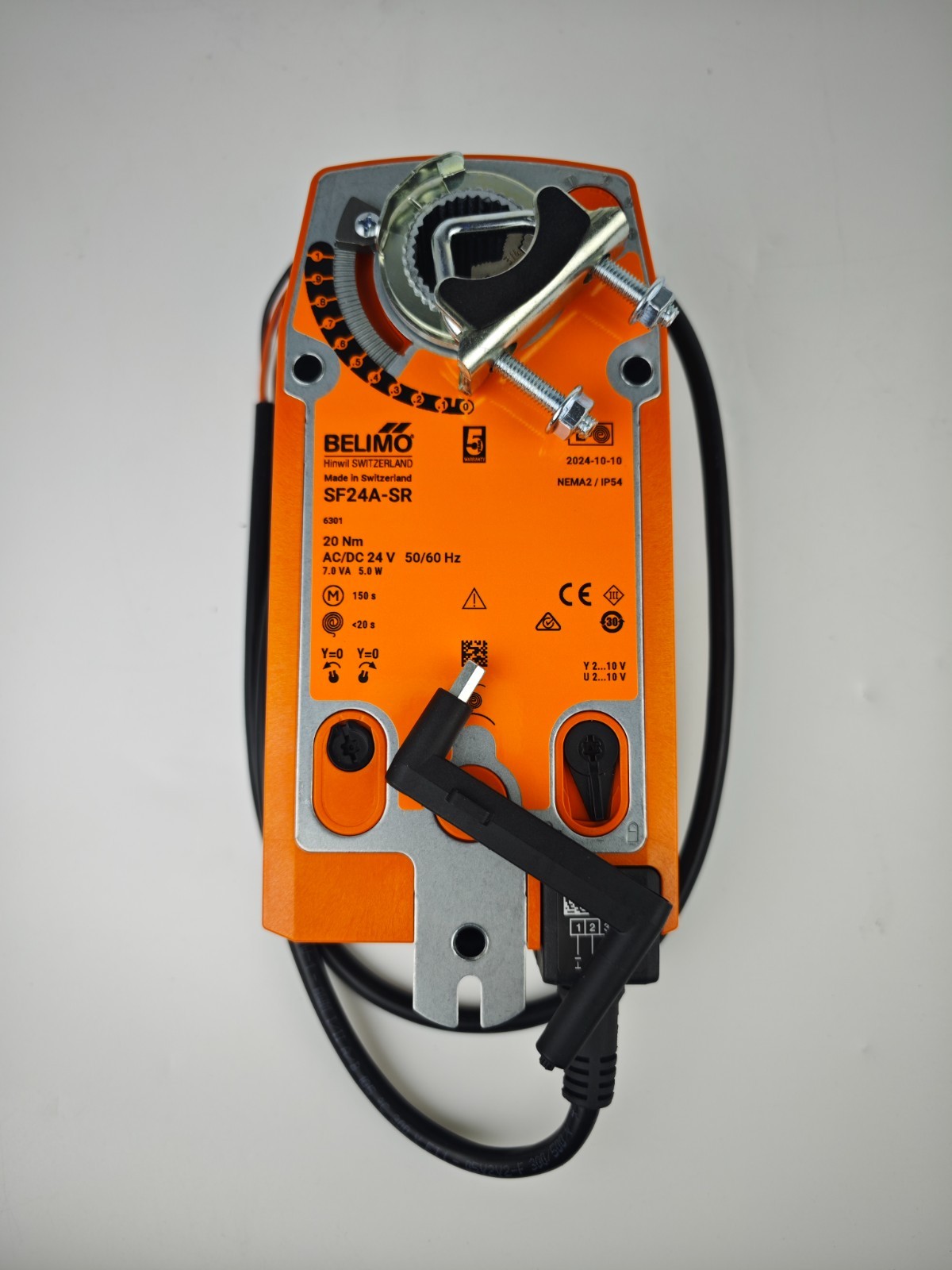 BELIMO Fail-Safe actuator SF24A-SR for controlling dampers in HVAC applications