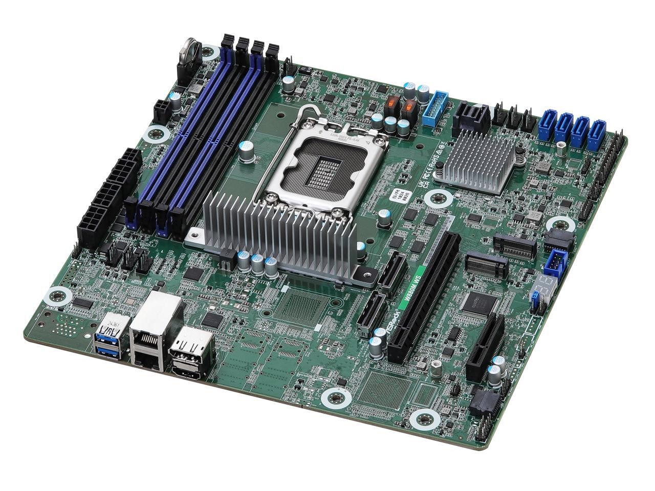 ASRock Rack Server Motherboard W880M WS Micro-ATX Single Socket LGA 1851 Intel C