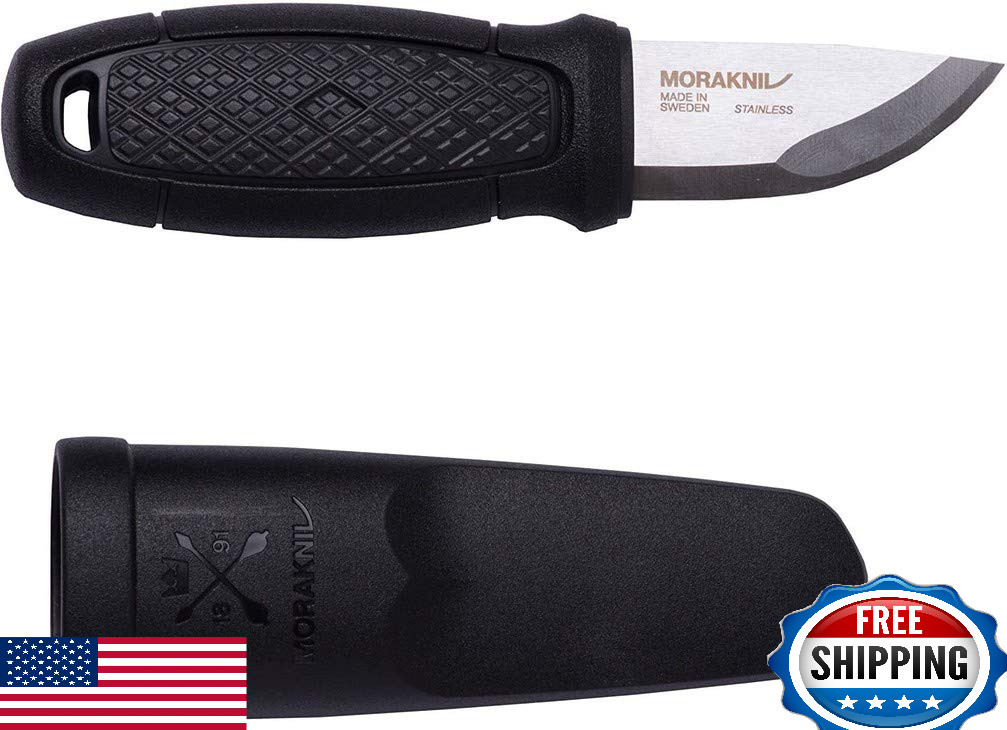 Morakniv Eldris Fixed-Blade Pocket Knife, Stainless Steel, Sheath, 2.3 Inch Blad