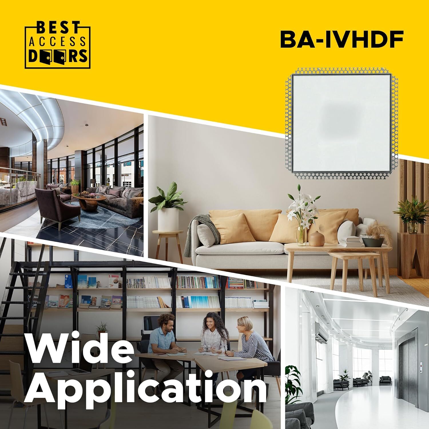 Best 18” x 18” Access Panel, High-Grade Aluminum Frame Access Door (BA-IVHDF)