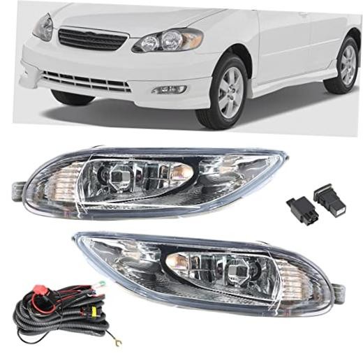 Fog Lights Assembly Replacement for Corolla 2005-2008 Driving Fog Lamps with