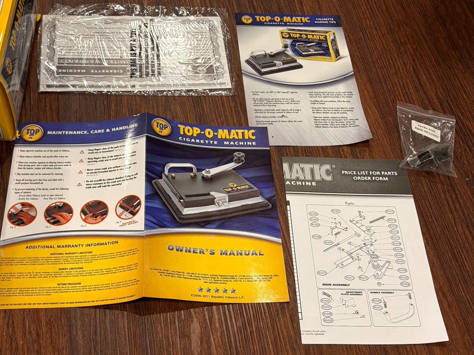 Top-O-Matic Cigarette Rolling Machine