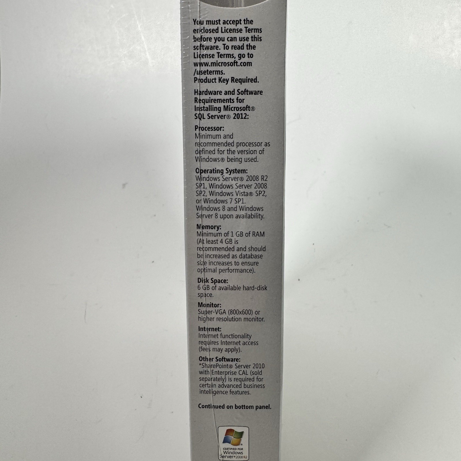 Microsoft SQL Server 2012 Developer Sealed New