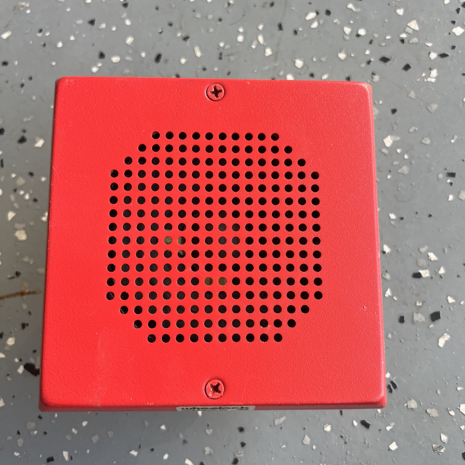 Wheelock E70-R Speaker - Square Grille - RED