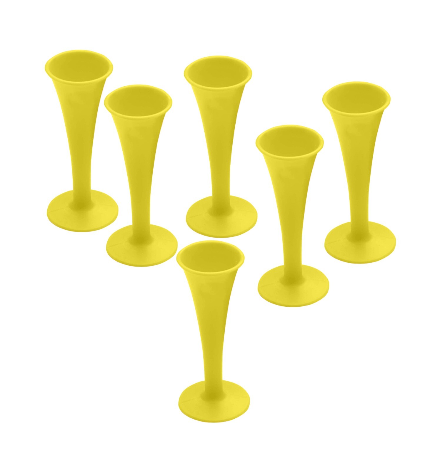 Lot Of 6 Pcs Pinard Fetal Stethoscope Yellow Color Plastic Surgical Medical Inst