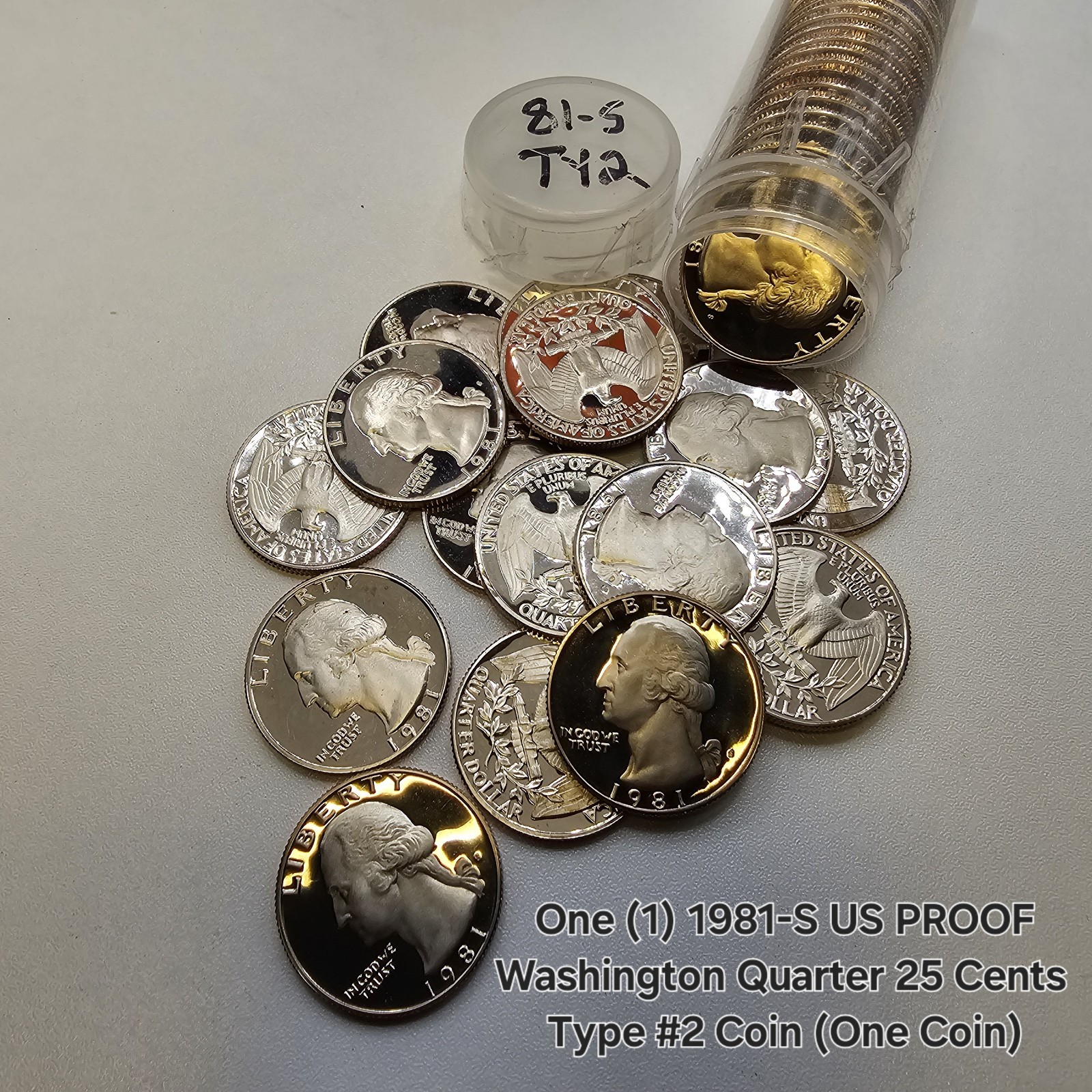 1981 S Washington Quarter DCAM Proof One(1) COIN US "Type 2" Clear S Coin-25c