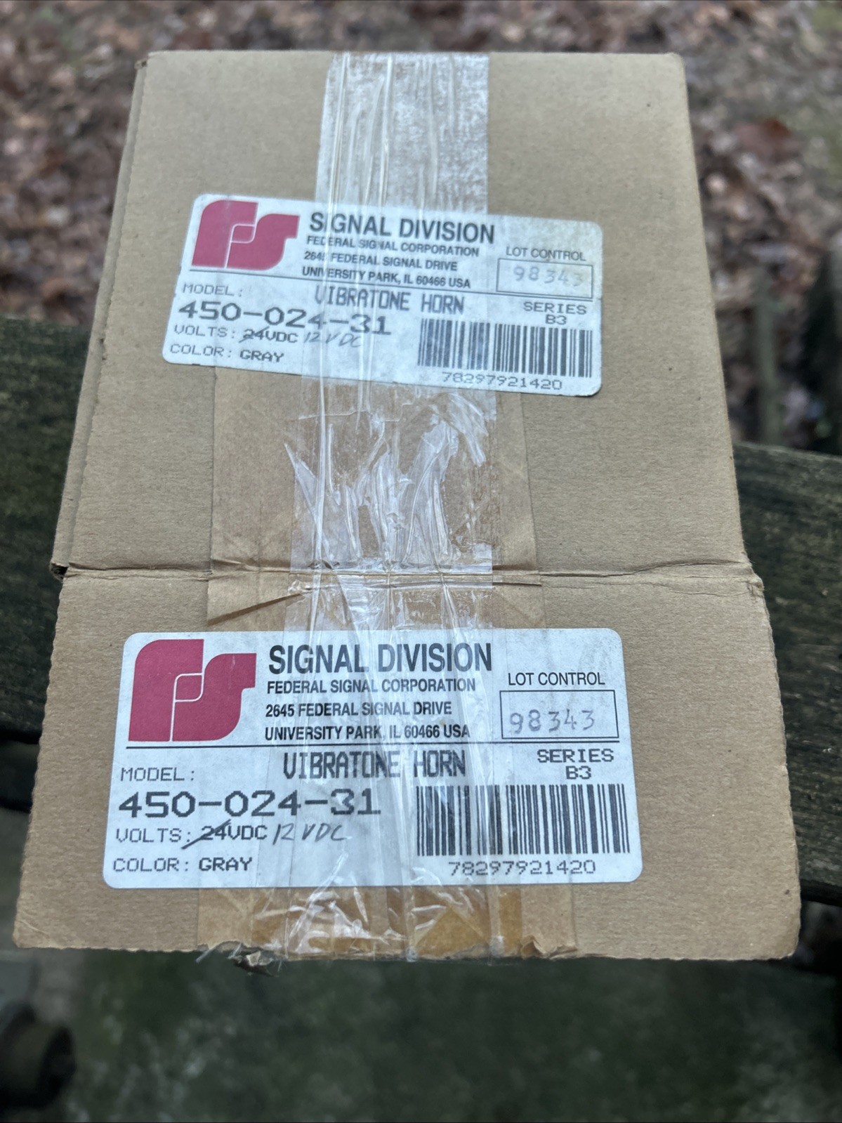 Federal Signal 450-024-31 Model 450 VIBRATONE 24 V DC Horn