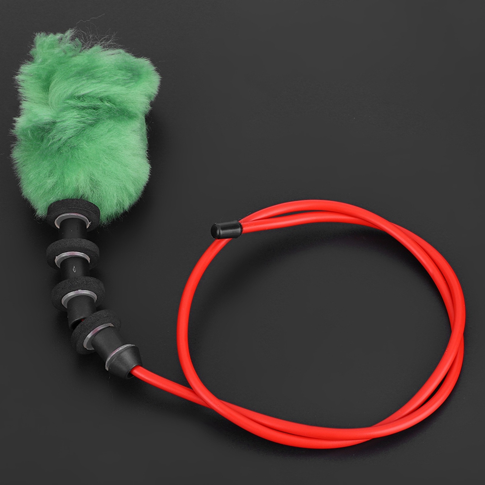 (green)Wool Paintball Barrel Pull Through Squeegee Rope Cleaning Rope BD