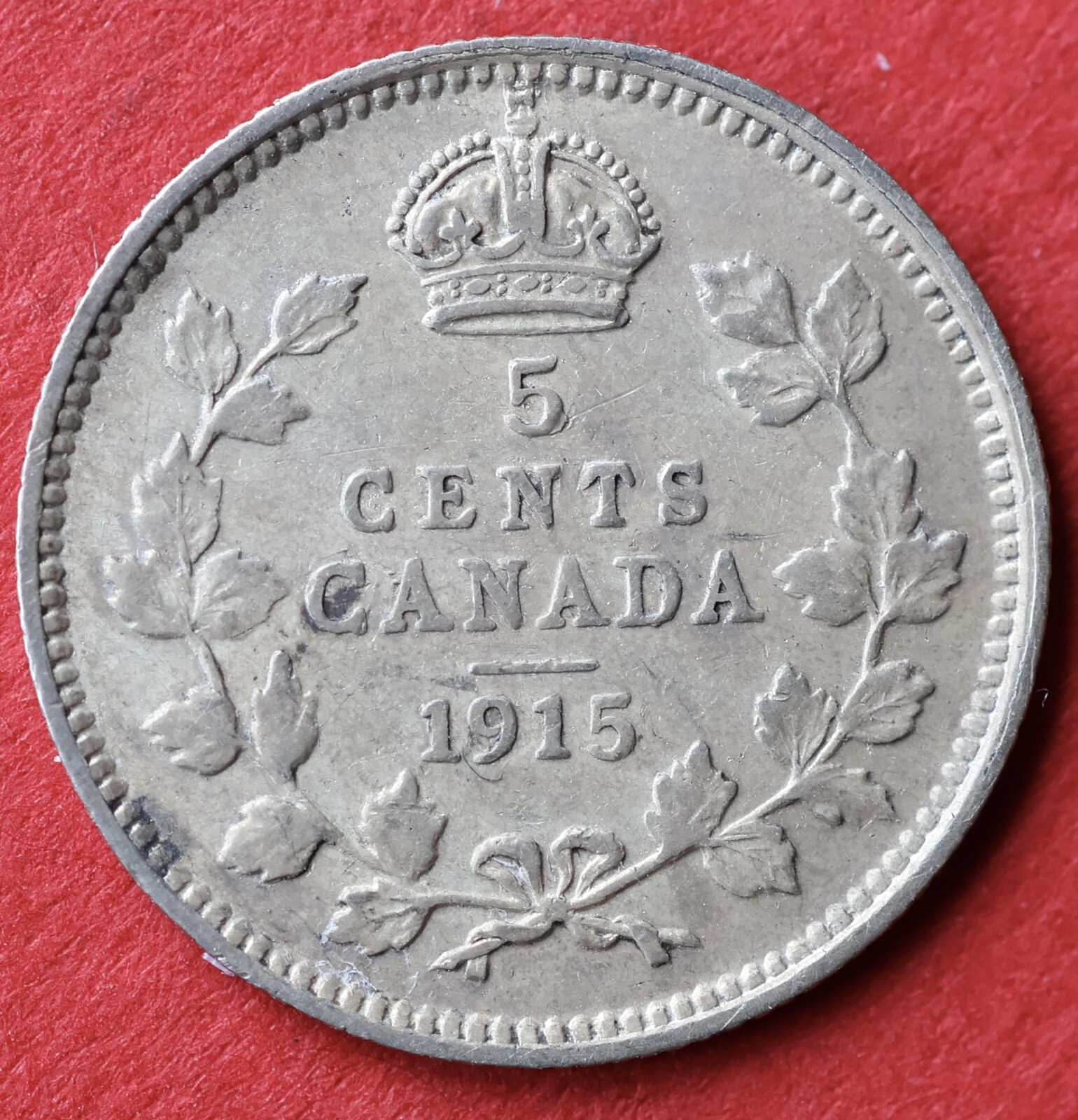 1915 Canada 5 Cents - VF/EF - Lot#10151