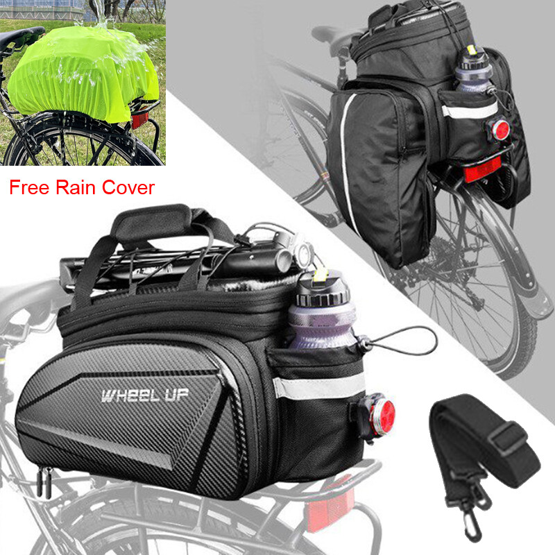 Bicycle Large Capacity Folding Panniers MTB Bike Rack Travel Storage Bag Cycling
