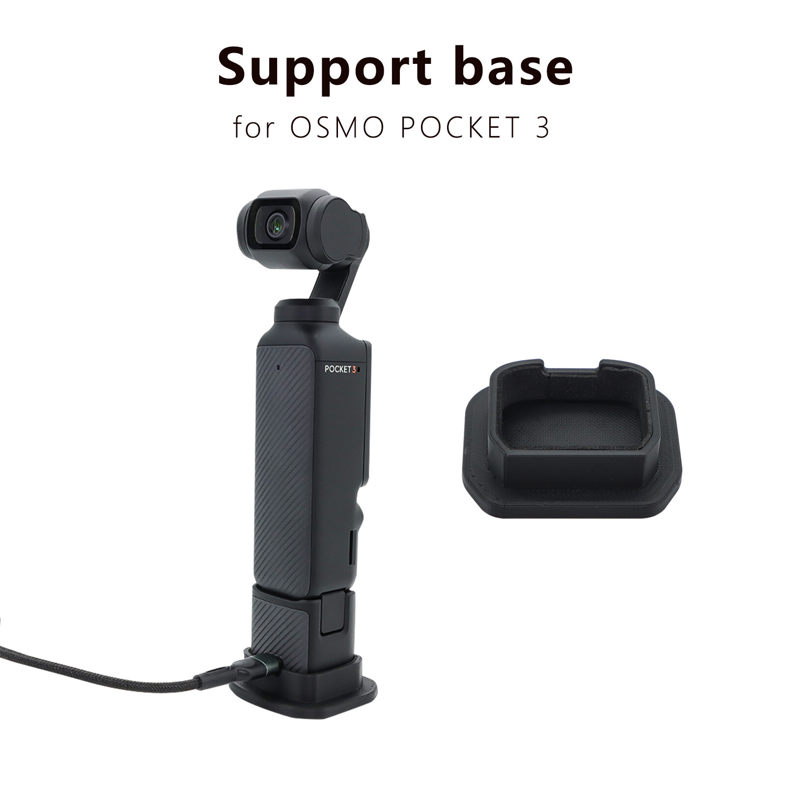 Support Base Enlarged Base Camera Stand Camera Holder for OSMO Pocket 3 Camera