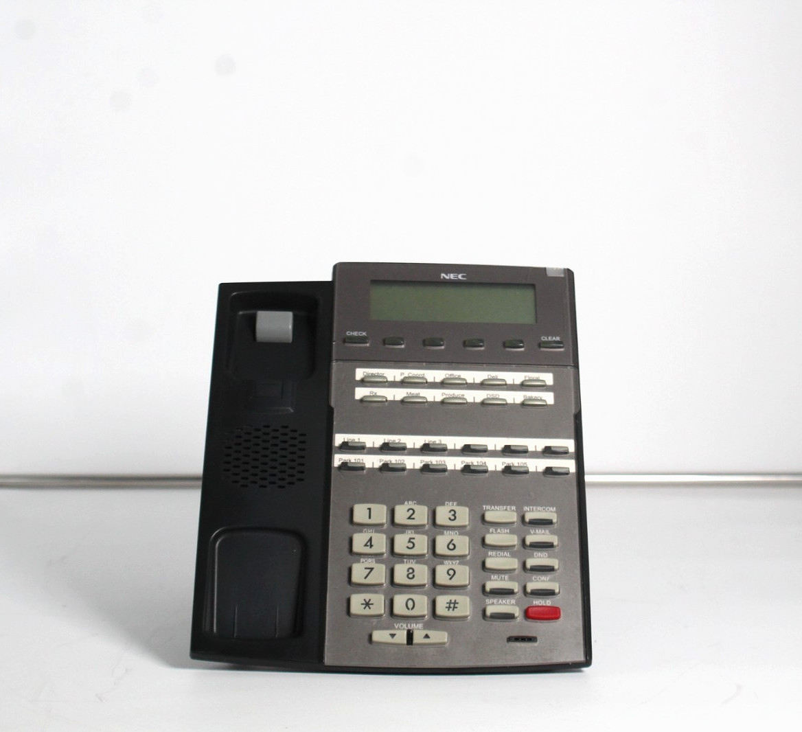 Lot of 10 NEC DSX22B 1090020 Office Phones w/ Stands - No Handsets