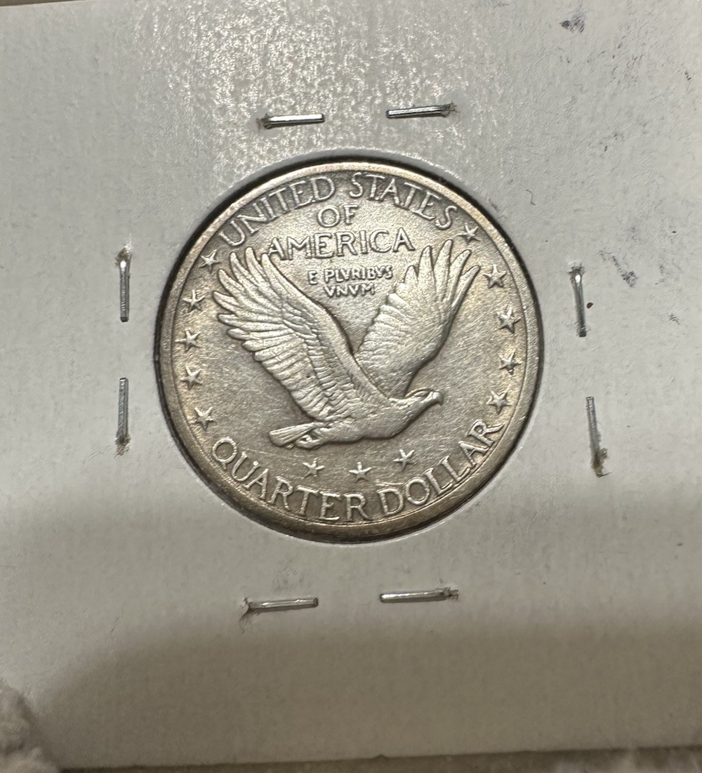 1917 STANDING LIBERTY QUARTER TYPE 2